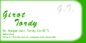 girot tordy business card